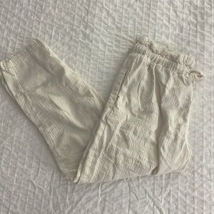 Hatch Maternity Linen White Cream Pants Size 1 (Small)